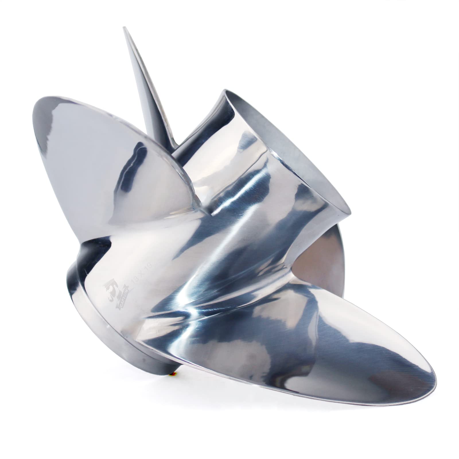 Amazon.co.jp: キャプテン4枚刃 ステンレススチール 船外プロペラ 直径